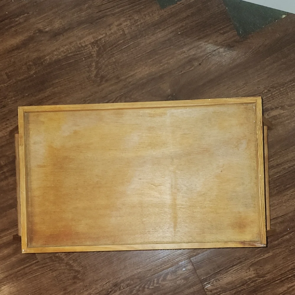 Vintage Wooden Food Tray